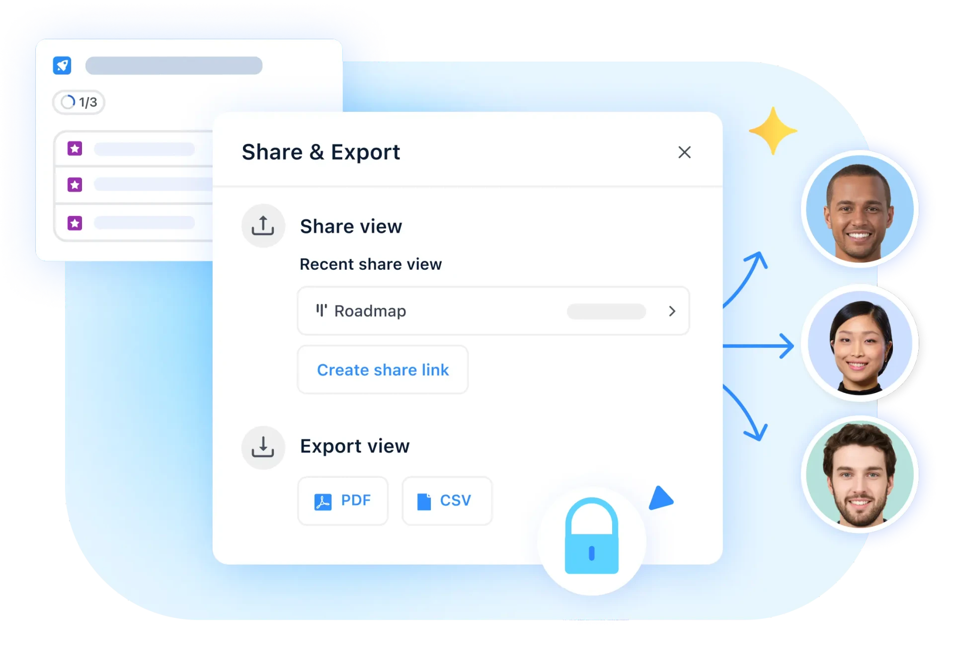 Share tailored roadmap views with different audiences